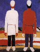 Kasimir Malevich, Two men portrait